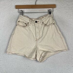 Rhythm cream denim shorts
